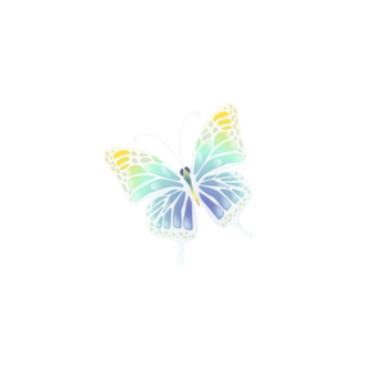 闪闪发光的蓝蝴蝶