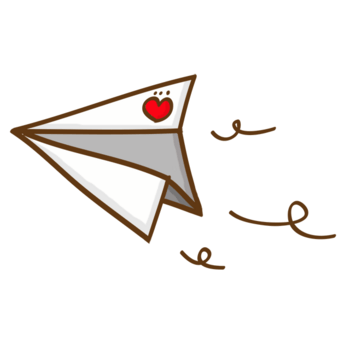纸飞机卡通漂浮