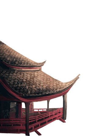 中国风房屋屋顶