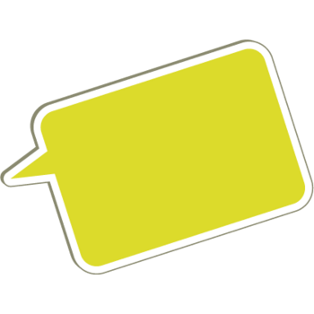 亮黄色背景长方形对话框