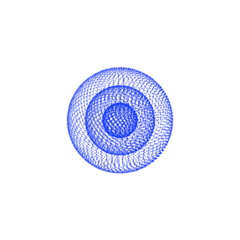 蓝色光线发光圈矢量图