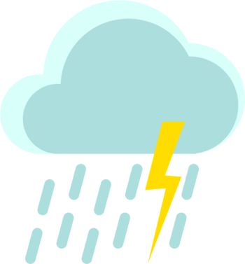 天气图标-雷阵雨