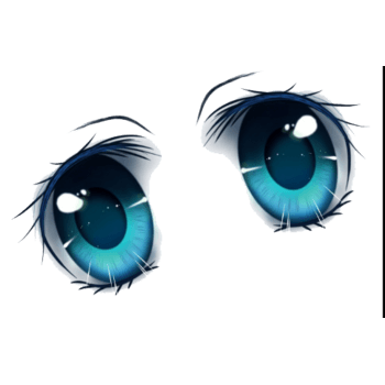 手绘动漫人物眼睛素材