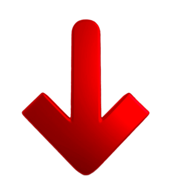 向下的红色箭头