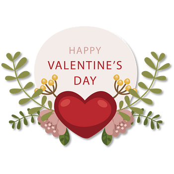 花藤花卉元素爱心