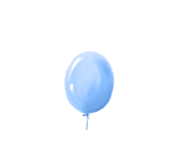 漂浮气球蓝色素材