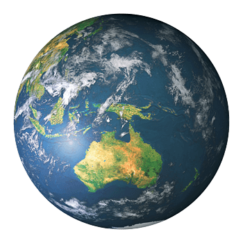 蓝色地球澳洲俯视图