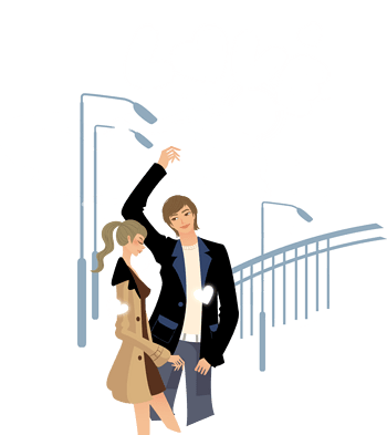 逛街的时尚男女
