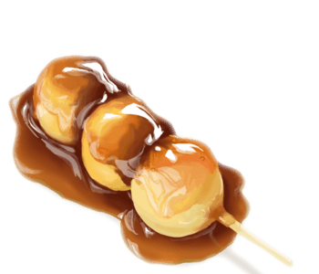 美味的丸子串免抠素材