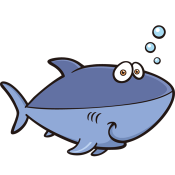 海底生物卡通动物各种形态的鱼