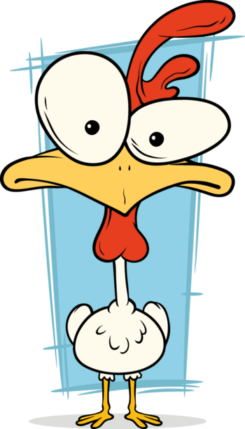 卡通手绘小鸡漫画