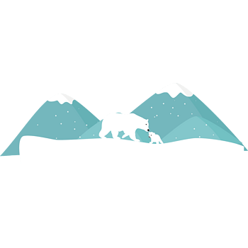 雪地矢量北极雪素材