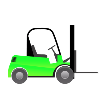 绿色搬运车辆叉车
