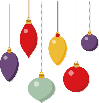 圣诞彩色卡通灯光