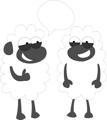两只羊简笔画图片
