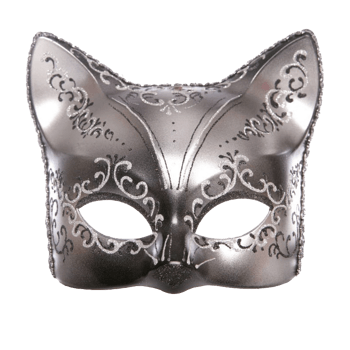 银色的狐狸面具