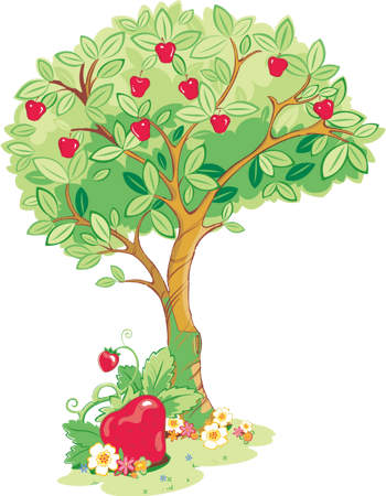 卡通樱桃树图片免费下载-卡通樱桃树素材-万素网