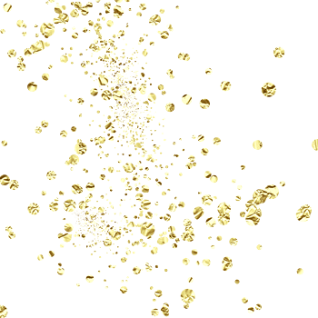 金色碎纸漂浮装饰