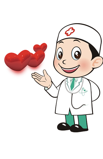 可爱卡通医生爱心