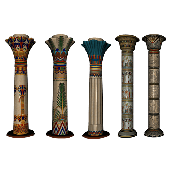 欧式复古花纹罗马柱柱子