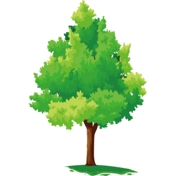 卡通树元素