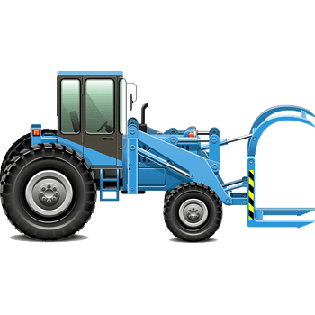 铲土机卡通素材