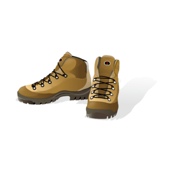 卡通手绘登山鞋