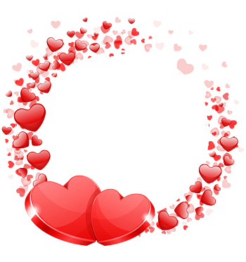心形花环花圈图框