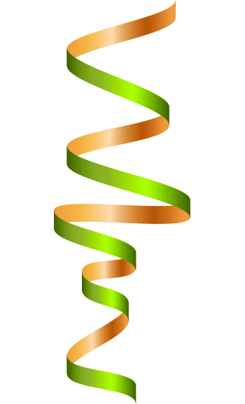 绿色精美丝带飘带彩带