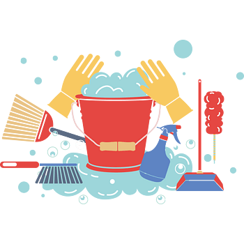 理发卡通整洁头发素材