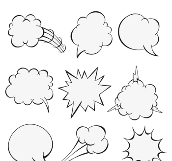漫画风格语言气泡