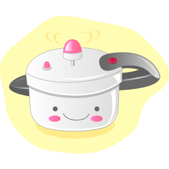 矢量高压锅蔬菜水果