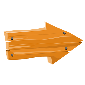 卡通路标指示牌