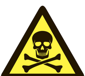 警示牌危险有毒