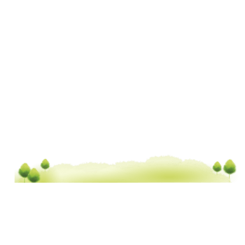 卡通树木页面底部装饰