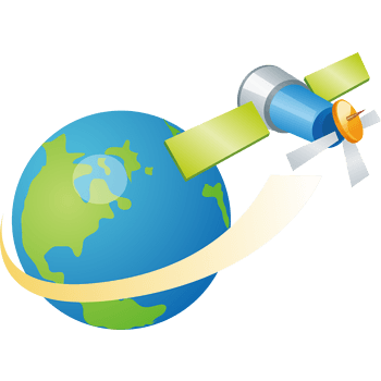 卡通科技地球卫星