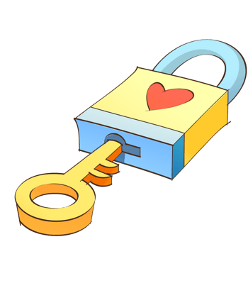 心锁 素材 免费心锁图片素材 心锁素材大全 万素网