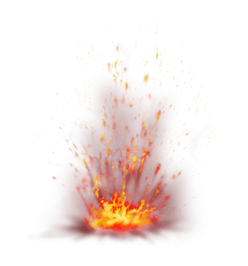 红色光影爆炸元素