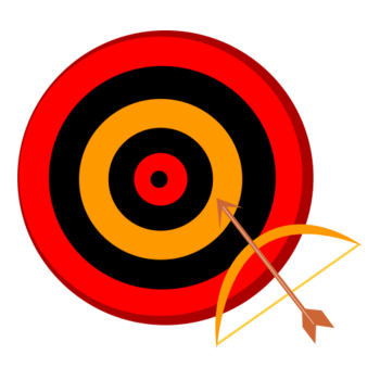靶心射箭矢量素材