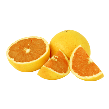 切开的甜橙