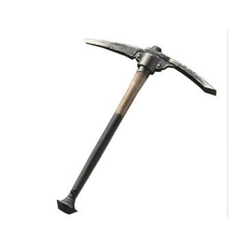 黑色挖掘十字镐