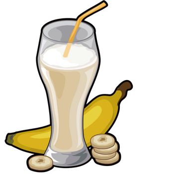 食物香蕉牛奶
