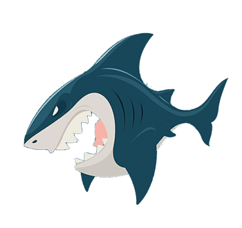 卡通鲨鱼图片