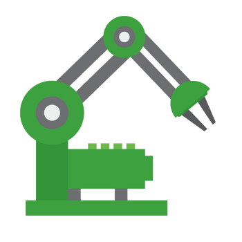 矢量卡通机械手