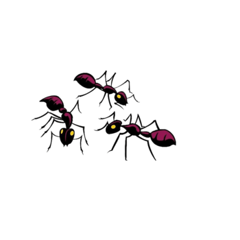 手绘蚂蚁