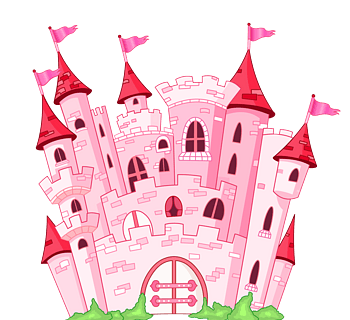 可爱粉色公主城堡