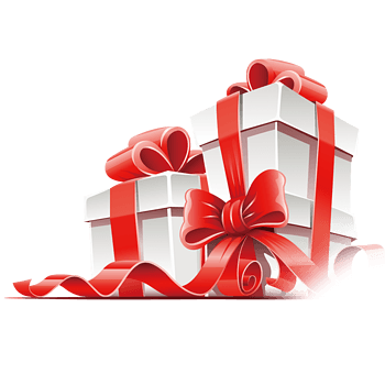 白色礼品盒png素材