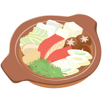 卡通火锅蔬菜素材