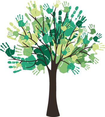 手绘卡通许愿树元素