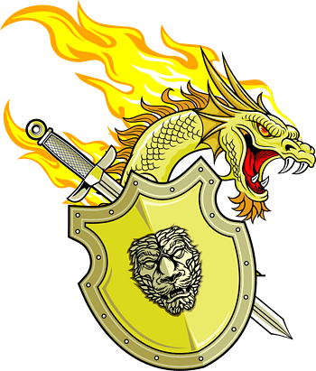 金龙雕像中国风